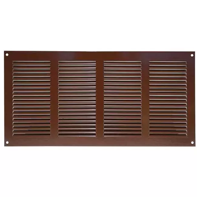Grille métal 400 x 200 mm marron - MR4020B