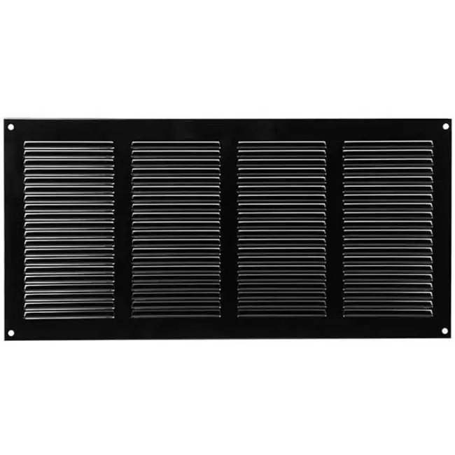 Grille métal 400 x 200 mm noir - MR4020M - RAL9005