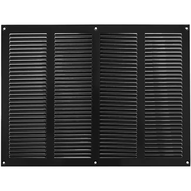Grille métal 400 x 300 mm noir - MR4030M - RAL9005