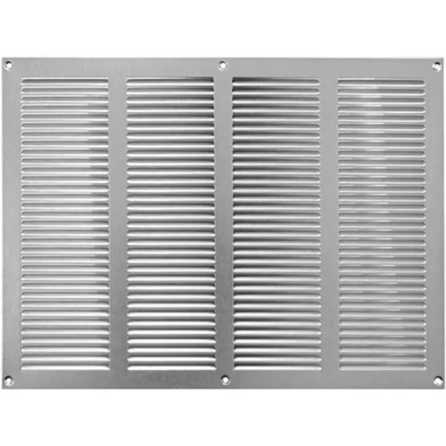 Grille métal 400 x 300 mm zinc - MR4030Zn