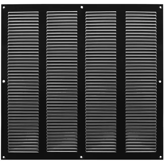 Grille métal 400 x 400 mm noir - MR4040M - RAL9005