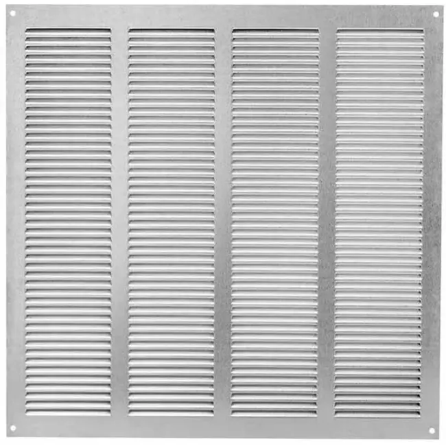 Grille métal 400 x 400 mm zinc - MR4040Zn