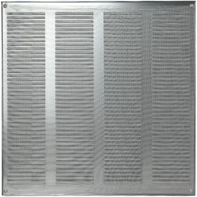 Grille métal 400 x 400 mm zinc - MR4040Zn