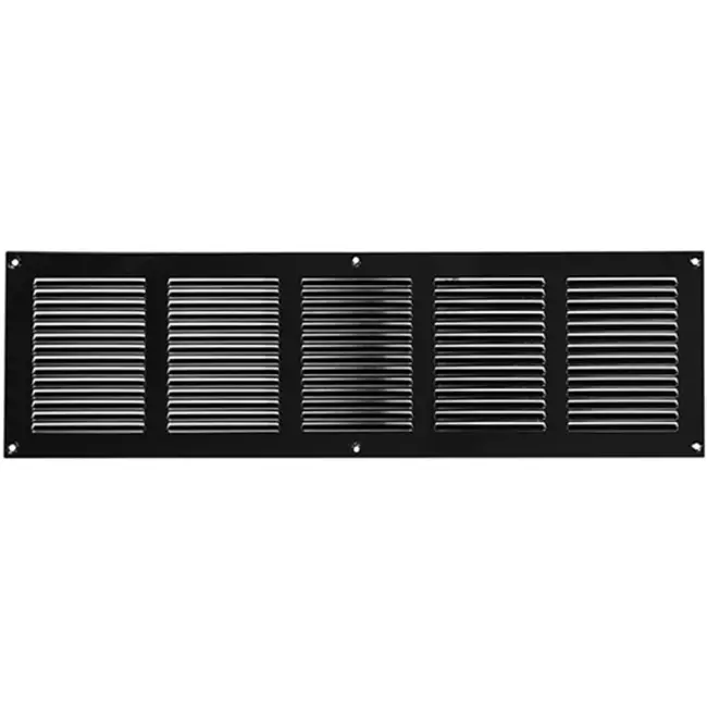Grille métal 500 x 150 mm noir - MR5015M - RAL9005