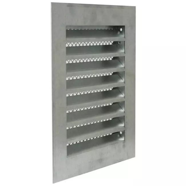 Grille métal industriel 150 x 200 mm zinc - MRF1520Zn