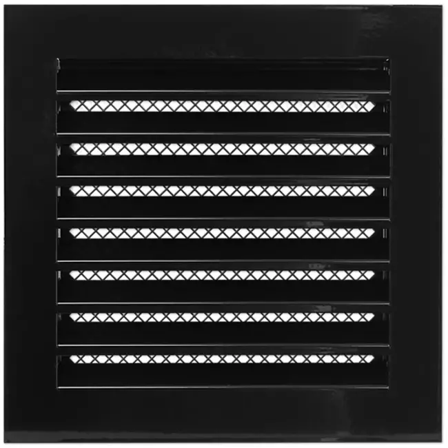 Grille métal industriel 200 x 200 mm noir - MRF202M