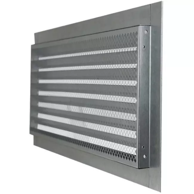 Grille métal industriel 500 x 200 mm zinc - MRF5020Zn