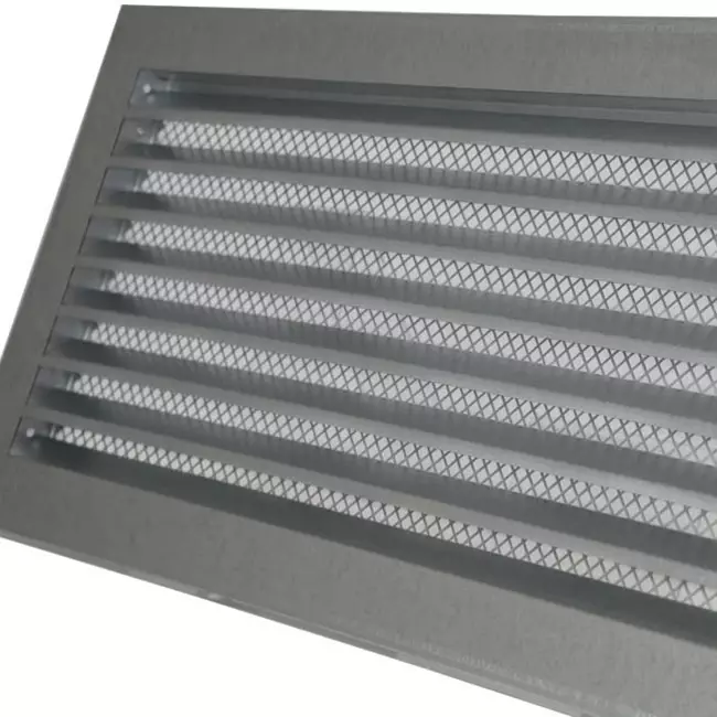 Grille métal industriel 500 x 200 mm zinc - MRF5020Zn