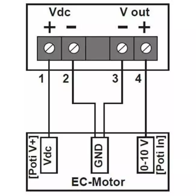 Potentiomètre à 3 positions Ruck 10 kO - MTP 30