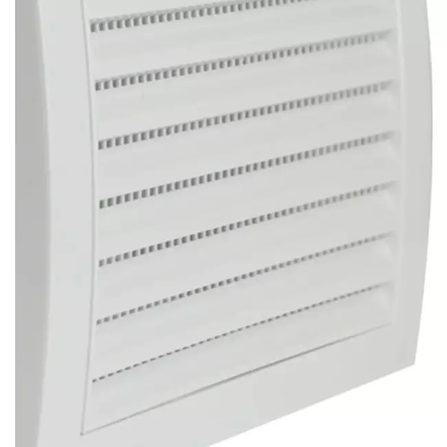 Grille murale 190 x 190 blanc - Ø 125 mm blanc - ND12