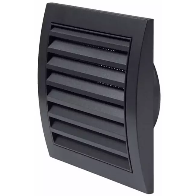 Grille murale 150 x 150 mm diamètre 100 mm anthracite - ND10A