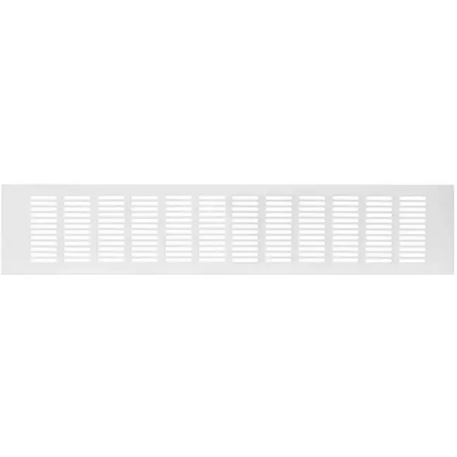 Grille D'aération Rectangulaire Plastique Blanche - 201 X 101 Mm - Marque FP Inox