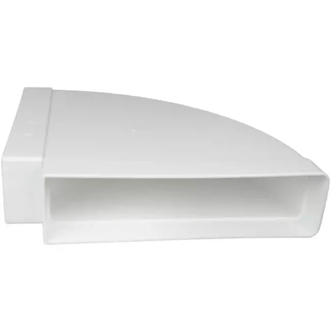 Coude horizontal rectangulaire en plastique à 90° 220x90mm - KLH29-90