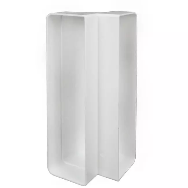 Coude vertical rectangulaire en plastique à 90° 220x90mm - KLV29-90
