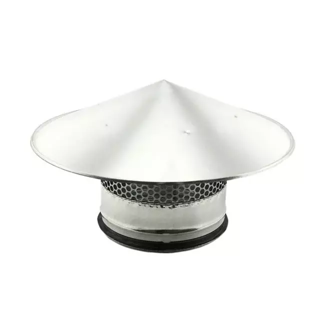 Sortie de toit avec grille Ø 100 mm - Galvanisée