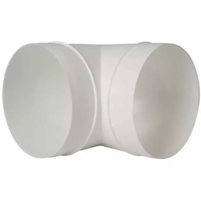 Diamètre du coude rond en plastique à 90° : 125 mm AL125-90