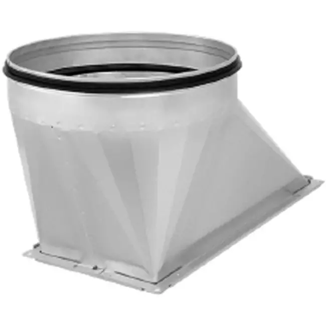 Conduit / tuyau de transition Ruck® - 600x250 - Ø 400 gauche avec joint en caoutchouc - UKR 1700 400 01