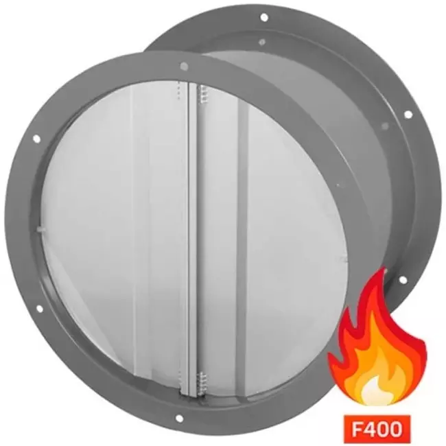 Clapet anti retour Ruck horizontal 400 °C F4 pour ventilateur axial Ø 400 - RVK H 400 F4