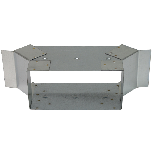 Raccordement latéral 220x80 mm pour tuyau d'évacuation des fumées