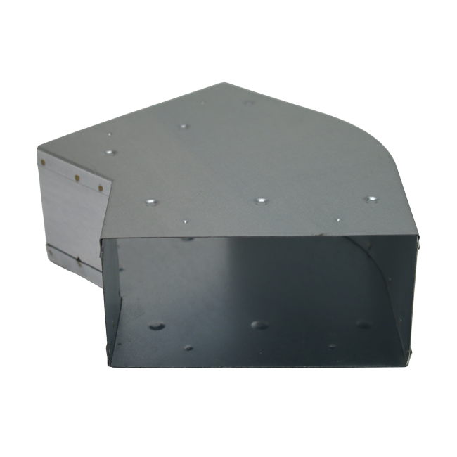 Coude 45 degrés 220x80 mm horizontal pour gaine