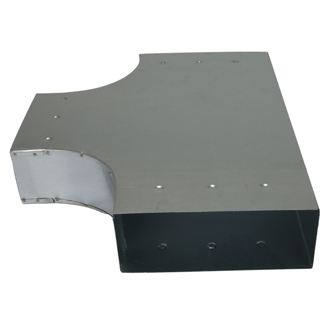 T-Stück 90 Grad 300x80 - 300x80 für Rohrleitungen