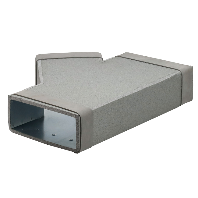 Thermoduct Pièce en T 45 degrés 220x80 - 170x80 pour gaine