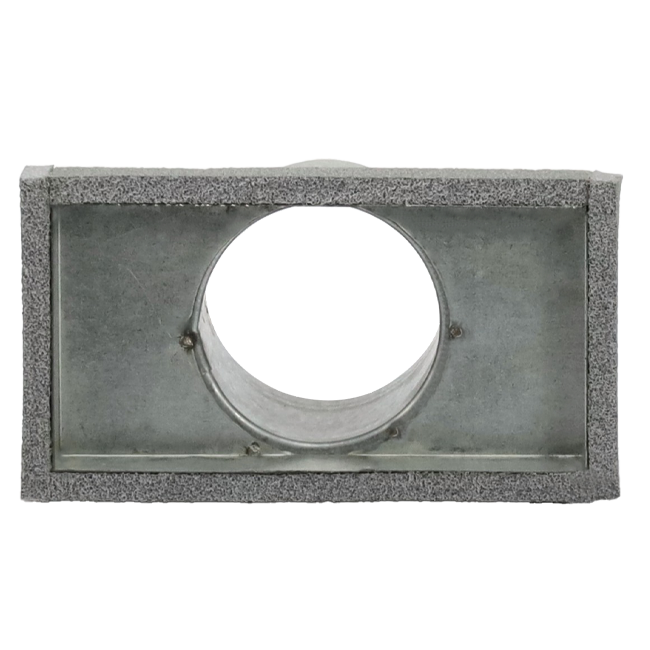Couvercle de thermoduc 170x80 avec diamètre de raccordement 80 mm pour gaine