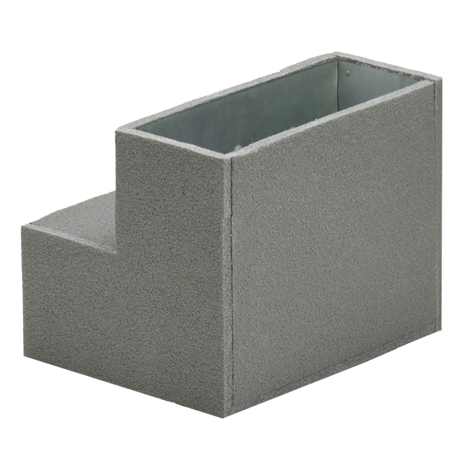 Thermoduct Einlaufbogen 90 Grad 220x80 mm vertikal