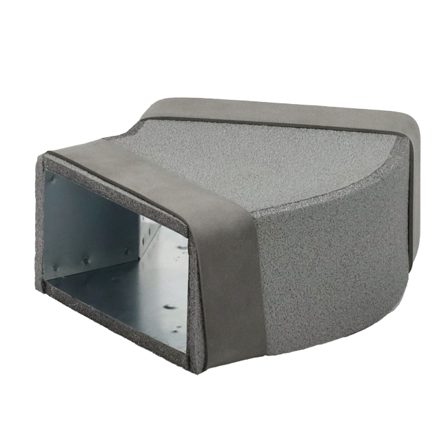 Thermoduct Einlaufkrümmer 45 Grad 220x80 mm horizontal