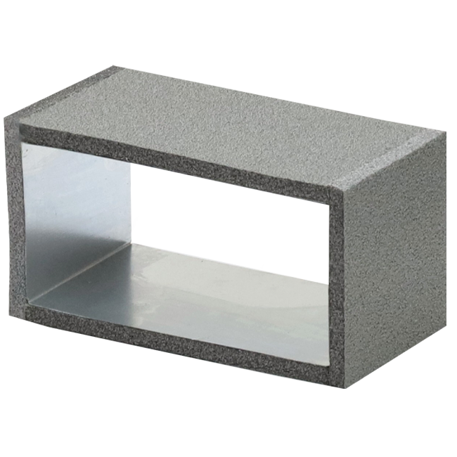 Thermoduct-Anschluss, 220x80 mm, L=100 mm