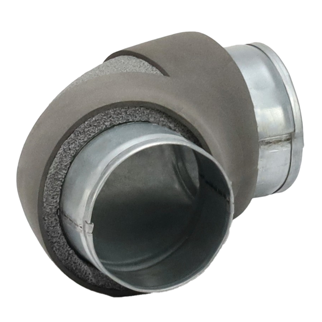 Thermoduct Bogen Durchmesser 80 mm 90 Grad (nicht sicher)