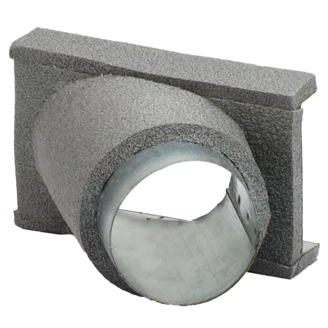 Thermoduct Déviation de 45 degrés 80 mm