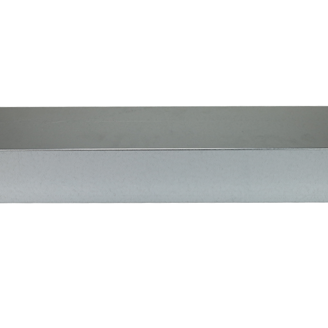 Canal coulé galvanisé 220x80 mm par longueur 1500 mm