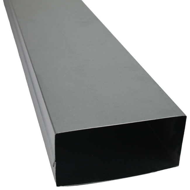 Gaine plate galvanisée 300x80 longueur de 1.5m