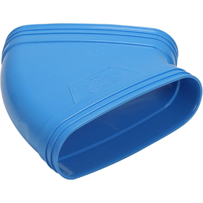 Wavin Ventiza Coude 45 degrés PVC ovale 195x80 mm horizontal M/M
