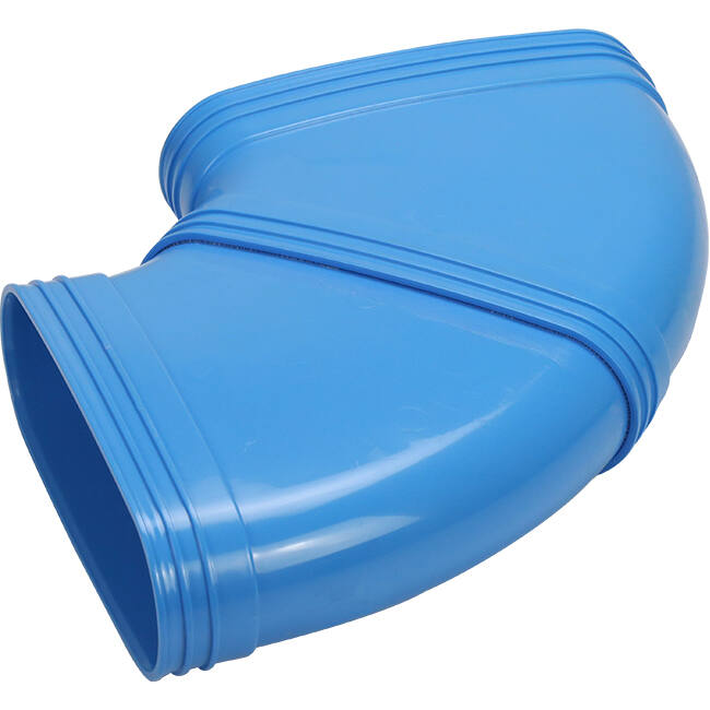 Wavin Ventiza Coude 90 degrés PVC ovale 235x80 mm horizontal M/M