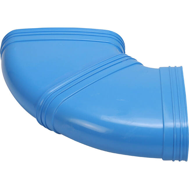 Wavin Ventiza Coude 90 degrés PVC ovale 235x80 mm horizontal M/M