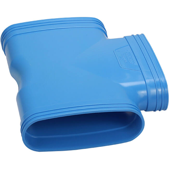 Wavin Ventiza T-pièce 90 degrés PVC ovale 235x80 mm M/M/M