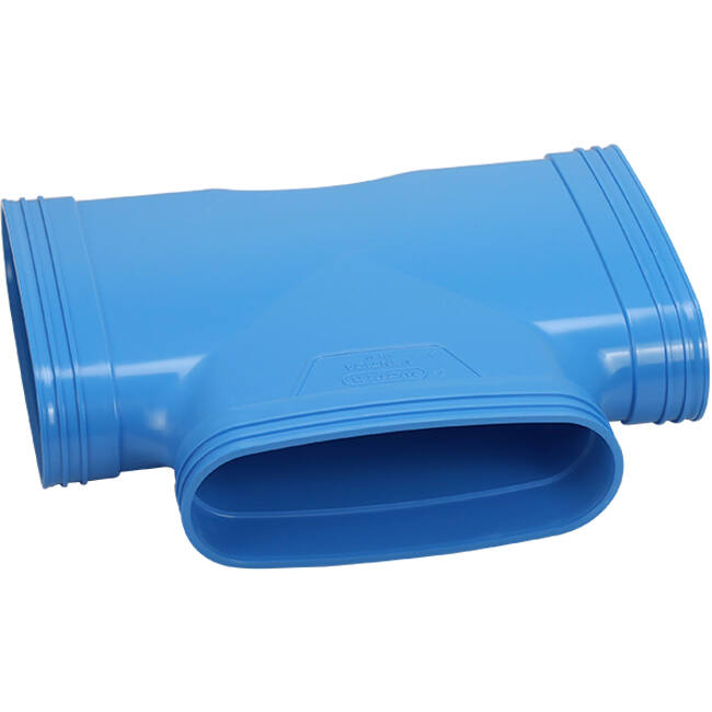 Wavin Ventiza T-pièce 90 degrés PVC ovale 235x80 mm M/M/M