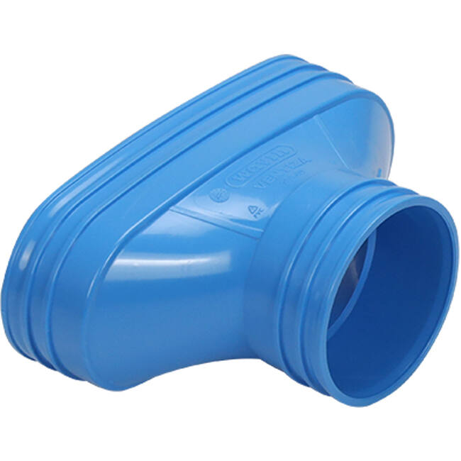 Wavin Ventiza Transition PVC ovale 195x80 mm vers 80 mm M/M