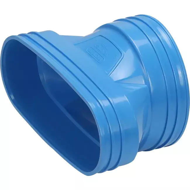 Wavin Ventiza Transition PVC ovale 195x80 mm vers 125 mm M/M