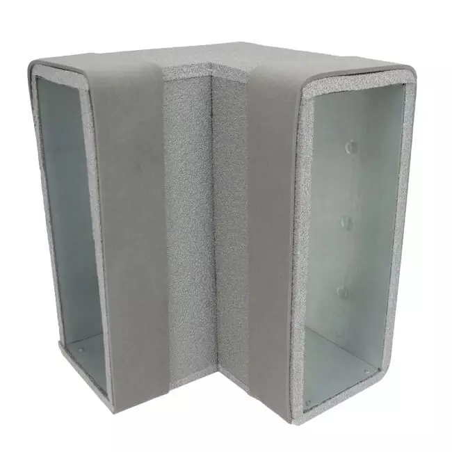 Thermoduc coude 90 degrés 170x80 vertical pour gaine