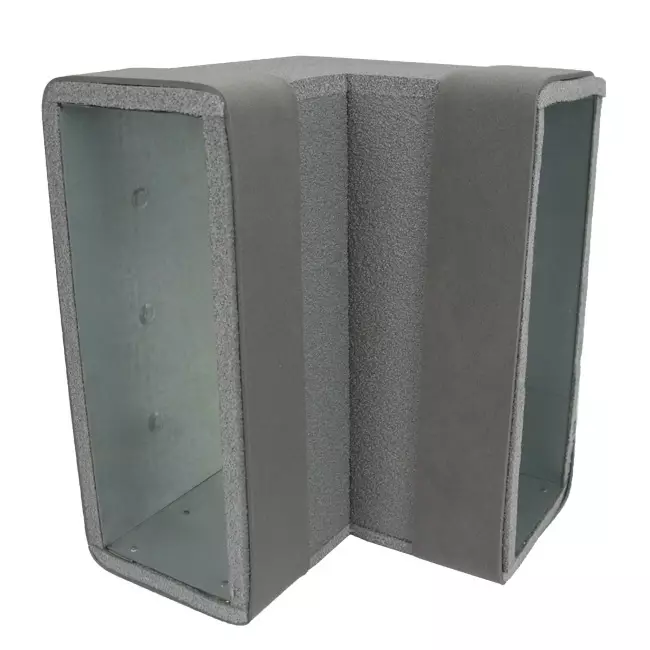 Thermoduc coude 90 degrés 170x80 vertical pour gaine
