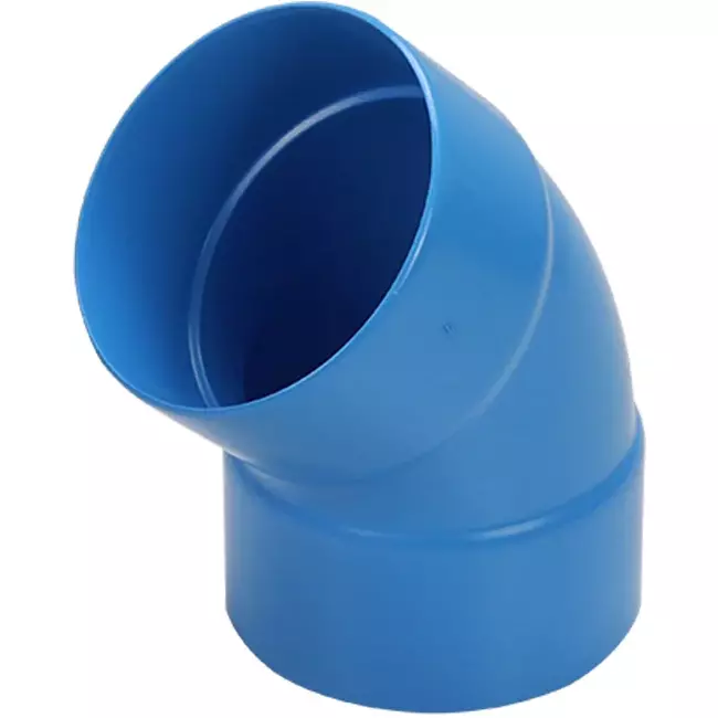 Wavin Ventiza coudée 45 degrés PVC rond par diamètre 125 mm M/M