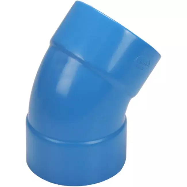 Wavin Ventiza coudée 45 degrés PVC rond par diamètre 125 mm M/M