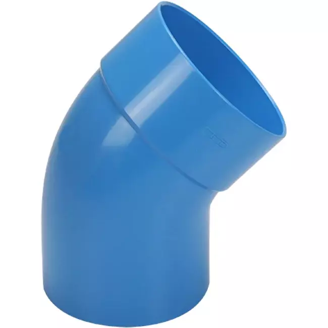 Wavin Ventiza coudée 45 degrés PVC rond par diamètre 80 mm M/S