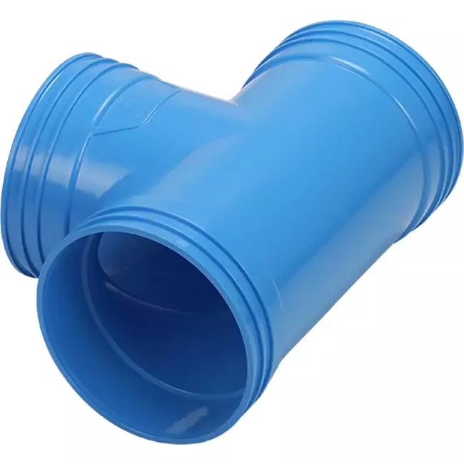 Wavin Ventiza Raccord T 90 degrés PVC rond par diamètre 125 mm M/M/M