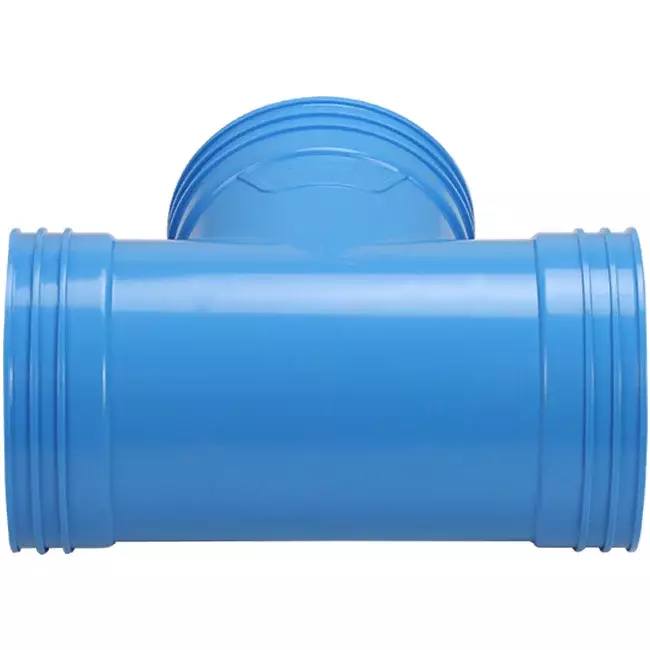 Wavin Ventiza Raccord T 90 degrés PVC rond par diamètre 125 mm M/M/M