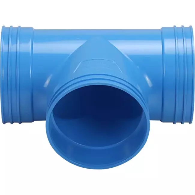 Wavin Ventiza Raccord T 90 degrés PVC rond par diamètre 125 mm M/M/M