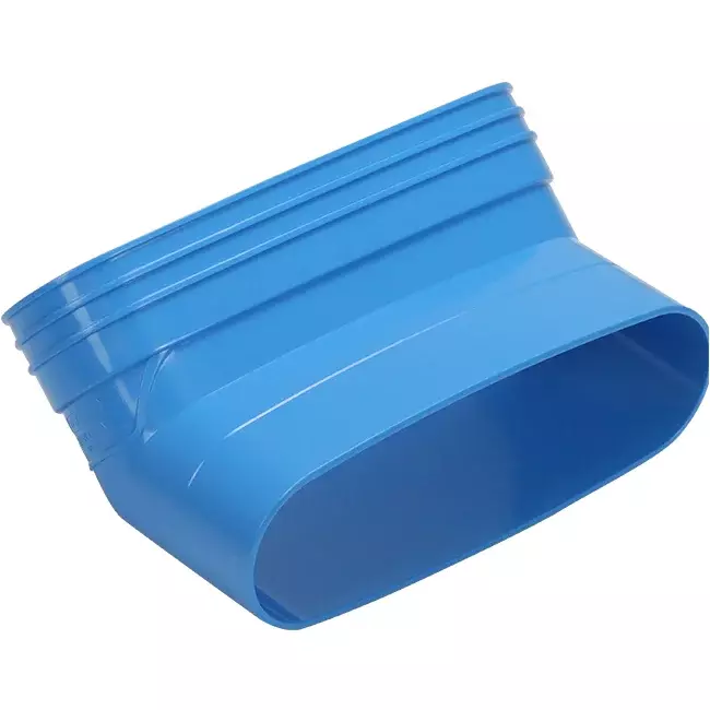 Wavin Ventiza Coude 45 degrés PVC ovale 195x80 mm vertical M/S